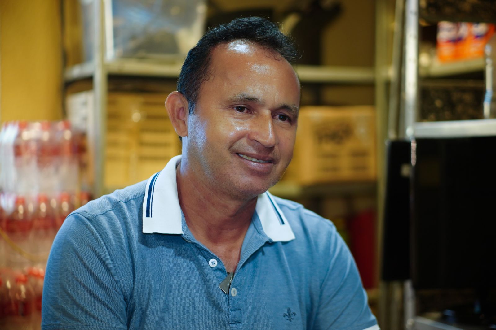  Paulo Sérgio, auxiliar de serviços gerais há 14 anos na Controladoria do Município